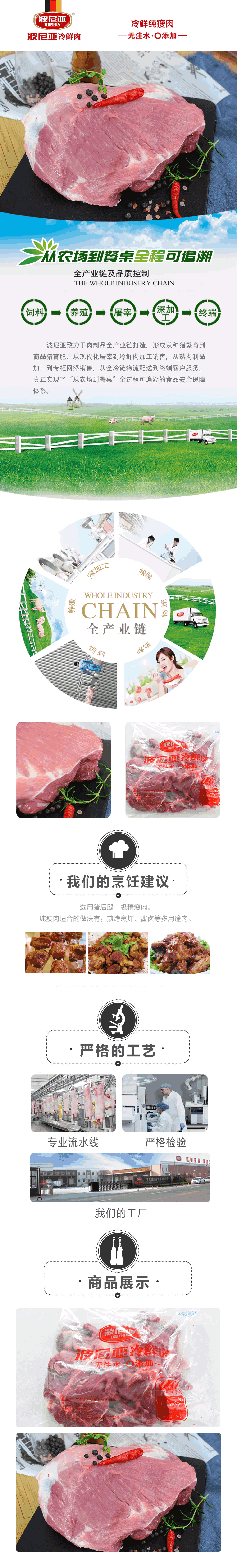 冷鲜纯瘦肉简介